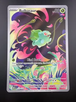 Pokemon TCG Bulbasaur 133/132 Mega Evolution Special Illustration Rare NM - Image 1