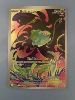Bulbasaur 133/132 Mega Evolution Illustration Rare Holo Card Pokemon TCG NM - Image 1
