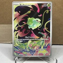 Pokemon TCG Bulbasaur 133/132 ME01 Mega Evolution Illustration Rare NM - Image 1