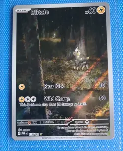 Pokemon Card Blitzle 195/182 Sv04: Paradox Rift Holo NM - Image 1