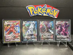 Pokemon TCG VMAX 4 Card Lot (NM) Deoxys Grimmsnarl Ice Rider Calyrex Inteleon - Image 1