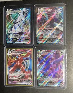 Pokemon TCG VMAX 4 Card Lot (NM) Deoxys Grimmsnarl Ice Rider Calyrex Inteleon - Image 2