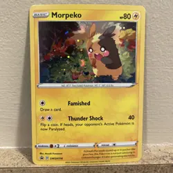 Pokemon TCG Morpeko SWSH116 Cosmos Holo 2021 Black Star Promo Card 2021 - Image 1