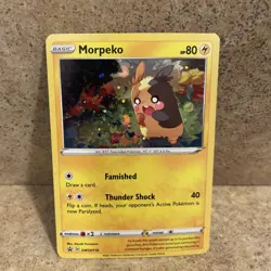 Pokemon TCG Morpeko SWSH116 Cosmos Holo 2021 Black Star Promo Card 2021 - Image 2