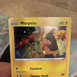 Pokemon TCG Morpeko SWSH116 Cosmos Holo 2021 Black Star Promo Card 2021 - Image 4