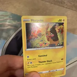 Pokemon TCG Morpeko SWSH116 Cosmos Holo 2021 Black Star Promo Card 2021 - Image 5