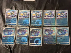 Pokemon Gem Pack Vol.2 Vaporeon Lot Of 10 Cards - Image 1