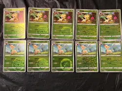 Pokemon Gem Pack Vol.2 Leafeon Lot Of 10 Cards Master Ball - Image 1