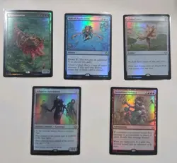 MTG Foundations Gilded Lotus/Gratuitous Violence 5 Card Lot FOIL Rare NM - Image 1