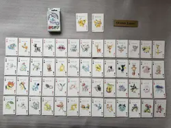 Pokemon Playing Cards Poker Deck Silver Lugia 1999 Nintendo 54 Complete Cards - Image 1