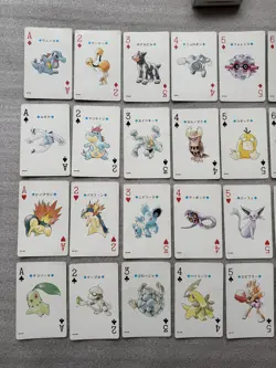 Pokemon Playing Cards Poker Deck Silver Lugia 1999 Nintendo 54 Complete Cards - Image 3