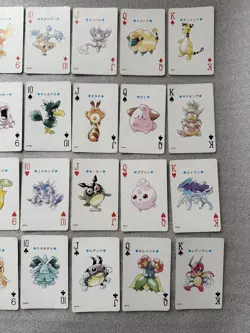 Pokemon Playing Cards Poker Deck Silver Lugia 1999 Nintendo 54 Complete Cards - Image 5