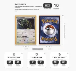 Tag 10 Gem Mint Rayquaza SWSH029 SWSH: Sword & Shield Promo Cards Holo - Image 2