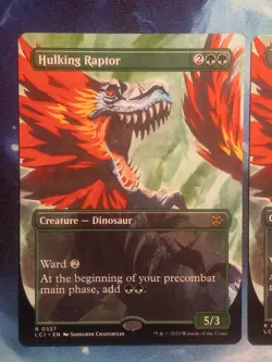 Hulking Raptor Borderless x2 Non-Foil MTG NM Lost Caverns of Ixalan 0327 Rare - Image 2