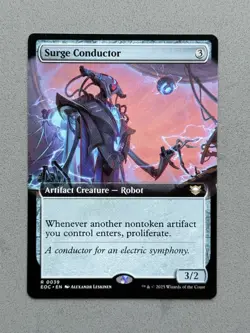 Surge Conductor (Extended Art) MTG Commander Edge of Eternities EOC Regular - NM - Image 1