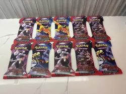 Pokemon TCG Destined Rivals Sleeved Booster Packs Lot Of 10 New Factory Sealed - Image 1