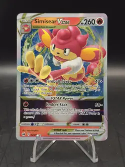 Pokemon TCG Simisear VStar 023/159 Crown Zenith Full Art Ultra Rare NM - Image 1