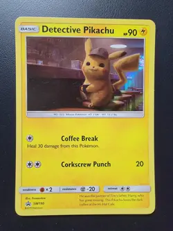 Detective Pikachu SM190 Sm Holo pokemon - Image 1