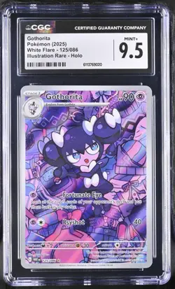 CGC 9.5 2025 POKEMON WHT EN-WHITE FLARE ILLUSTRATION RARE #125 GOTHORITA - Image 1
