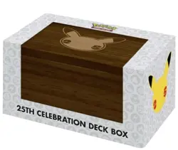 Pokemon 25th Celebrations Wooden Deck Box Ultra PRO TCG Storage Case New Sealed - Image 1