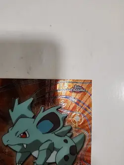 1999 Topps Pokemon TV Animation NIDORINA #30 Texture Holo Silver Foil Black Logo - Image 5