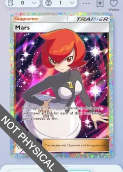 Pokemon TCG POCKET - Mars Full Art 2⭐, Space-time Smackdown, English - Image 1