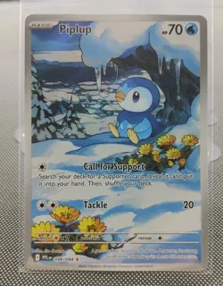 Pokemon TCG - Piplup 98/94 - Phantasmal Flames - Illustration Rare IR Holo - Image 1
