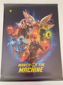 MTG March of The Machine WPN 18x24 Foil Promo Poster Magic the Gathering MTG New - Image 1