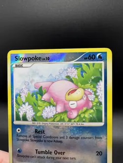 Pokemon TCG Slowpoke 82/106 Great Encounters Reverse Holo Common LP - Image 3