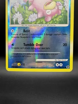 Pokemon TCG Slowpoke 82/106 Great Encounters Reverse Holo Common LP - Image 4