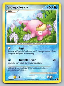Pokemon TCG Great Encounters Slowpoke 82/106 - Image 1