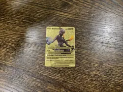 Four Gold Foil Mewtwo Ex/GX And Mew V/EX Pokemon Fan Art Cards - Near Mint - Image 5