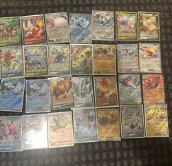 Lot Of 192 Pokemon GX, EX, And V Cards - Image 1