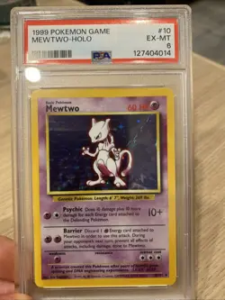Mewtwo - 10/102 - Holo Base Set 1999 - Pokemon Card - PSA 6 - Image 1