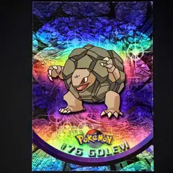 topps Pokemon TV Animation Edition Series 1 Rainbow Holo Foil #46 Golem - Image 1