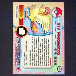topps Pokemon TV Animation Edition Series 1 Rainbow Holo Foil #17 Pidgeotto - Image 2