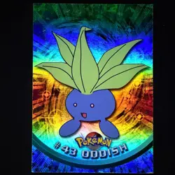 topps Pokemon TV Animation Edition Series 1 Rainbow Holo Foil #43 Oddish - Image 1