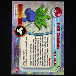 topps Pokemon TV Animation Edition Series 1 Rainbow Holo Foil #43 Oddish - Image 2