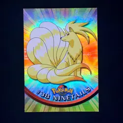 Topps Pokemon TV Animation Edition Series 1 Rainbow Foil #38 Ninetales Ninetails - Image 1