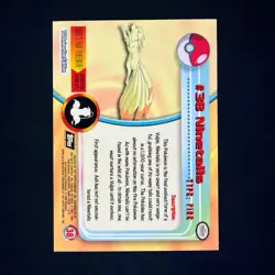 Topps Pokemon TV Animation Edition Series 1 Rainbow Foil #38 Ninetales Ninetails - Image 2