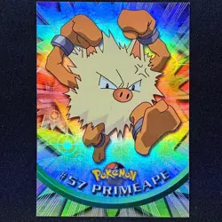topps Pokemon TV Animation Edition Series 1 Rainbow Holo Foil #57 Primeape - Image 1