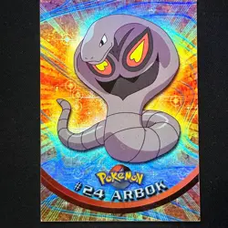 topps Pokemon TV Animation Edition Series 1 Rainbow Holo Foil #24 Arbok - Image 1