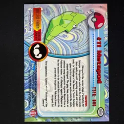 topps Pokemon TV Animation Edition Series 1 Rainbow Holo Foil #11 Metapod - Image 2