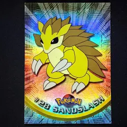topps Pokemon TV Animation Edition Series 1 Rainbow Holo Foil #28 Sandslash - Image 1