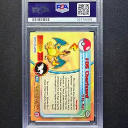 topps Pokemon TV Animation Edition Series Rainbow Holo Foil #06 Charizard PSA 1 - Image 3