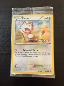 Pokemon Meowth Toys R Us Promo Holo 2016 53/83 Sealed - Image 1