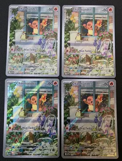 x4 Pokemon TCG Charmander 044 Holo Black Star Promo 2023 SVP Obsidian Flames - Image 2