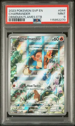 Pokemon TCG Obsidian Flames Charmander #044 SVP en Black Star Promo PSA 9 - Image 1