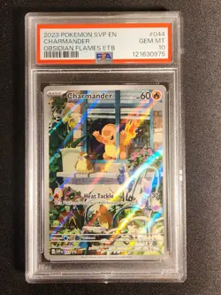 Pokemon Charmander TCG #044 SVP Black Star Promo Obsidian Flames PSA Gem Mint 10 - Image 2