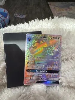 Umbreon GX 154/149 Rainbow Secret Rare 2017 Sun & Moon Base Set Pokemon Card - Image 1